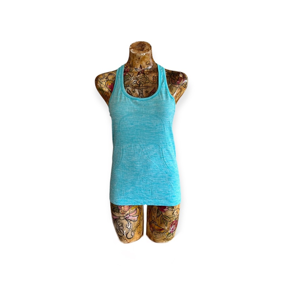 Lululemon Athletica tank top blue athletics athleisure work out wear Size 8 Med